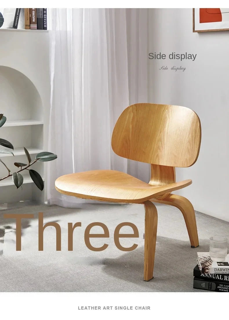 Living Room Chairs Nordic Solid Wood Leisure Chair Creative Simple Modern Designer Single Sofa Chair Aircraft Shell Chair Manwatstore