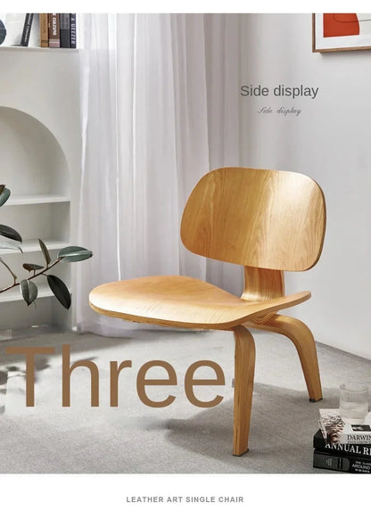 Living Room Chairs Nordic Solid Wood Leisure Chair Creative Simple Modern Designer Single Sofa Chair Aircraft Shell Chair Manwatstore