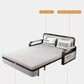 Living room dual-purpose retractable fabric sofa bed foldable multi-functional solid wood combination single bed set Manwatstore
