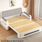 Living room dual-purpose retractable fabric sofa bed foldable multi-functional solid wood combination single bed set Manwatstore