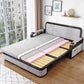 Living room dual-purpose retractable fabric sofa bed foldable multi-functional solid wood combination single bed set Manwatstore
