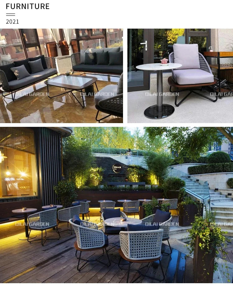 Lounge Terrace Sofa 3 Person Balcony Outdoor Sofa Garden Single Muebles De Jardin De Exterior Outdoor Patio Furniture Manwatstore
