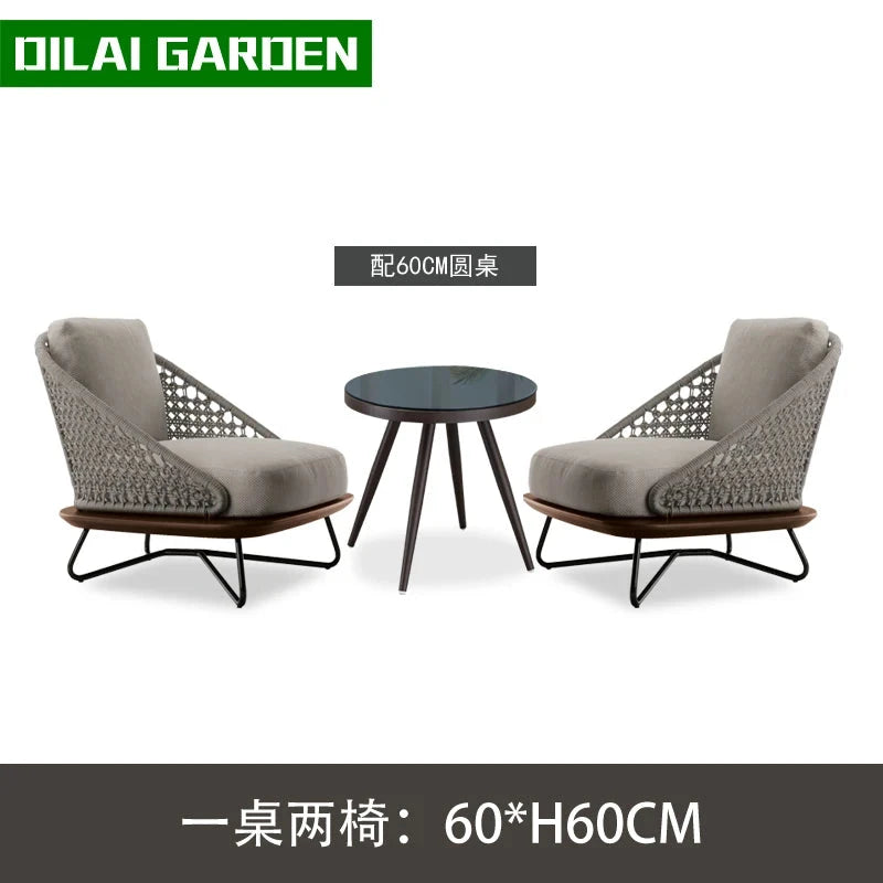 Lounge Terrace Sofa 3 Person Balcony Outdoor Sofa Garden Single Muebles De Jardin De Exterior Outdoor Patio Furniture Manwatstore