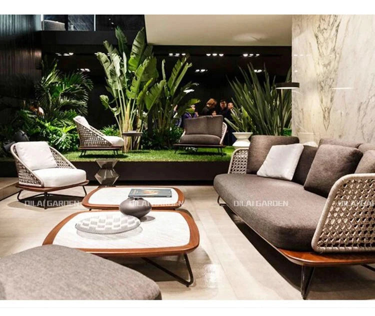 Lounge Terrace Sofa 3 Person Balcony Outdoor Sofa Garden Single Muebles De Jardin De Exterior Outdoor Patio Furniture Manwatstore