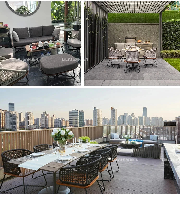 Lounge Terrace Sofa 3 Person Balcony Outdoor Sofa Garden Single Muebles De Jardin De Exterior Outdoor Patio Furniture Manwatstore