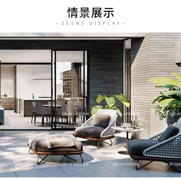 Lounge Terrace Sofa 3 Person Balcony Outdoor Sofa Garden Single Muebles De Jardin De Exterior Outdoor Patio Furniture Manwatstore