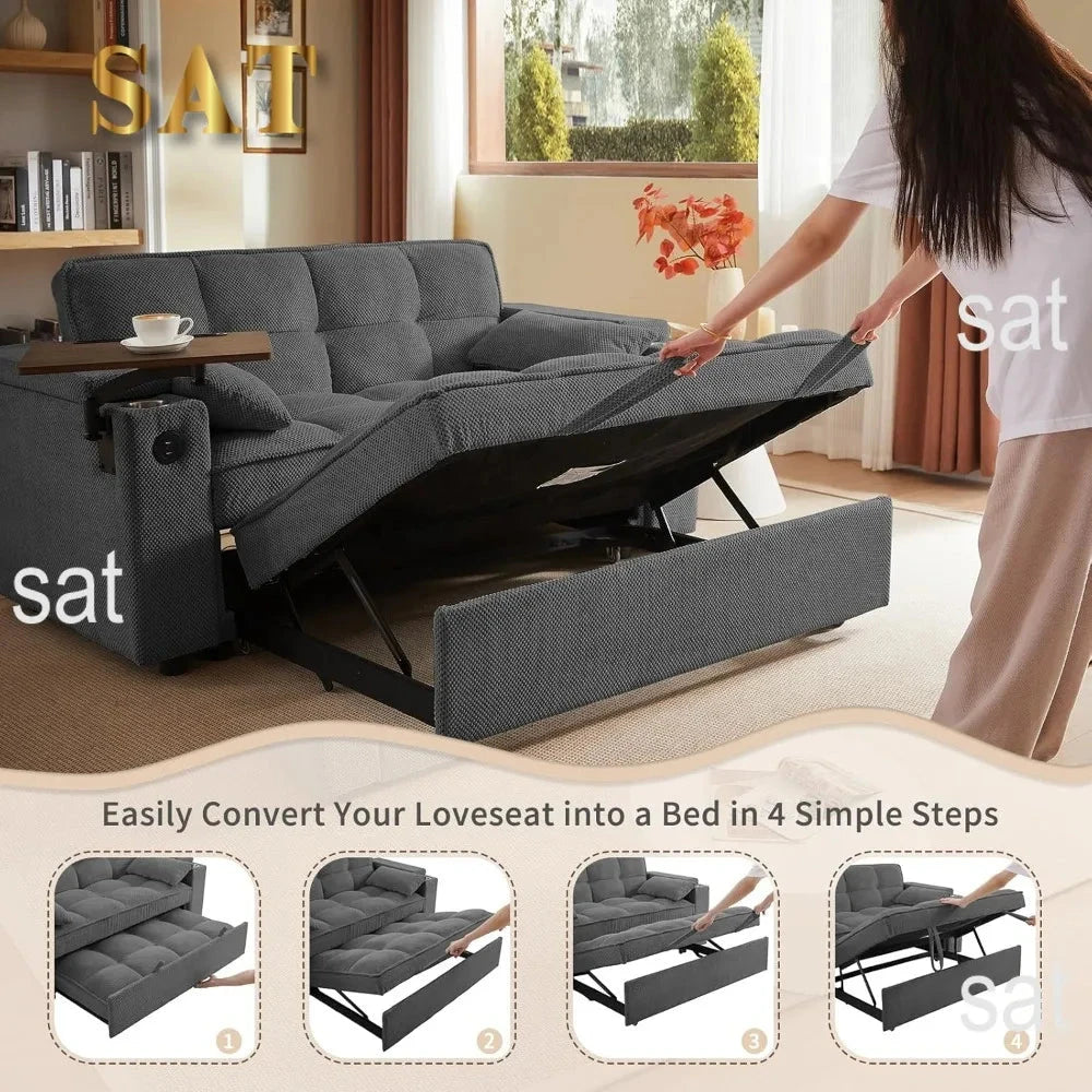 LuxeFlex Convertible Queen Sofa Bed Manwatstore