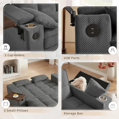 LuxeFlex Convertible Queen Sofa Bed Manwatstore