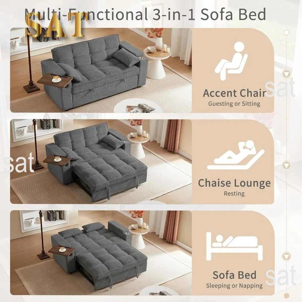LuxeFlex Convertible Queen Sofa Bed Manwatstore