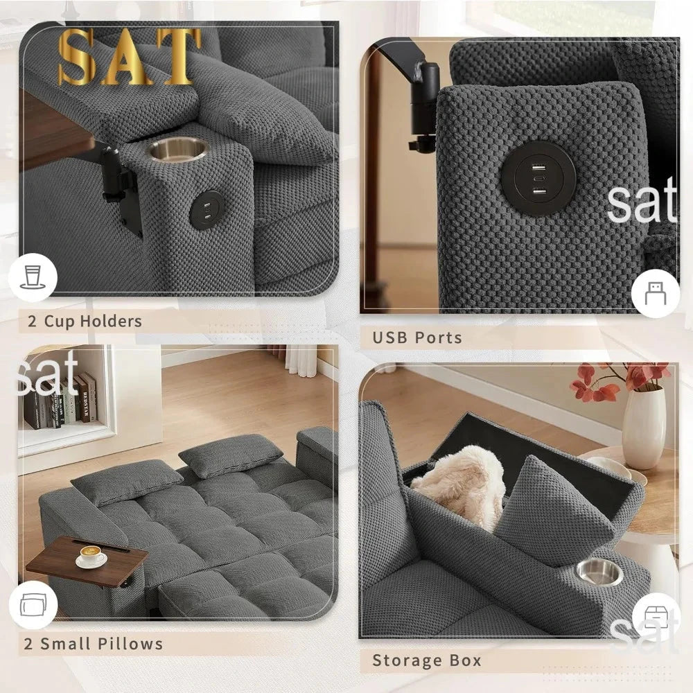 LuxeFlex Convertible Queen Sofa Bed Manwatstore