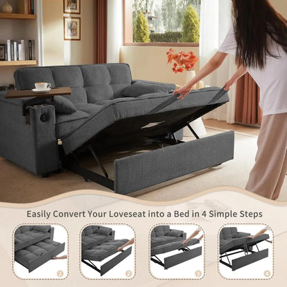 LuxeFlex Convertible Queen Sofa Bed Manwatstore