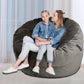 Luxury 3 Feet Foam Filled Huge Lazy Sofa Office Living Room Study Cozy Ball Bean Bag Sofa Velvet Lazy Floor Sofa Manwatstore