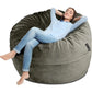 Luxury 3 Feet Foam Filled Huge Lazy Sofa Office Living Room Study Cozy Ball Bean Bag Sofa Velvet Lazy Floor Sofa Manwatstore