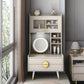 Luxury Bay Window Dressing Table Balcony Makeup Table Simple Small Apartment Bedroom Dressing Table Storage Bedroom Furniture Manwatstore