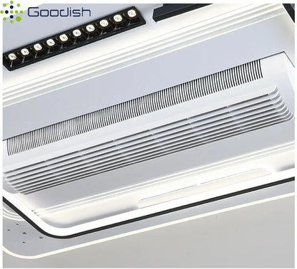 Luxury Bladeless Smart Ceiling Fan with Ambient LED Lighting Manwatstore