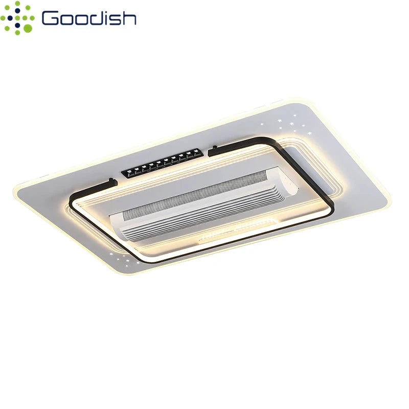 Luxury Bladeless Smart Ceiling Fan with Ambient LED Lighting Manwatstore
