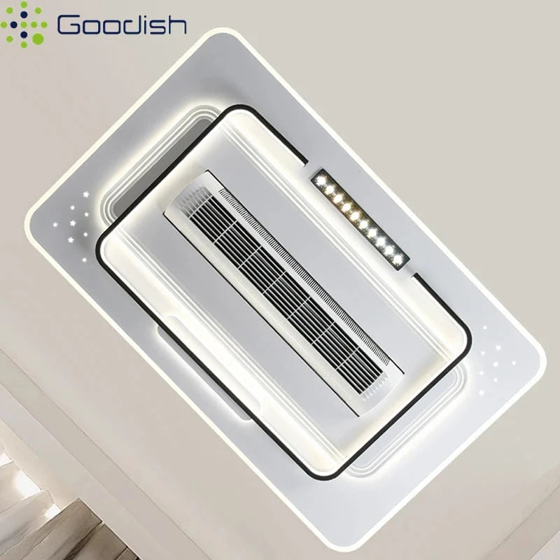 Luxury Bladeless Smart Ceiling Fan with Ambient LED Lighting Manwatstore