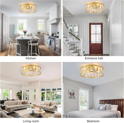 Luxury Caged Ceiling Fan with LED Light &amp; Remote Control Manwatstore