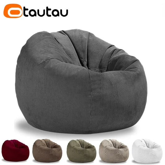 Luxury Corduroy Bean Bag Sofa Manwatstore