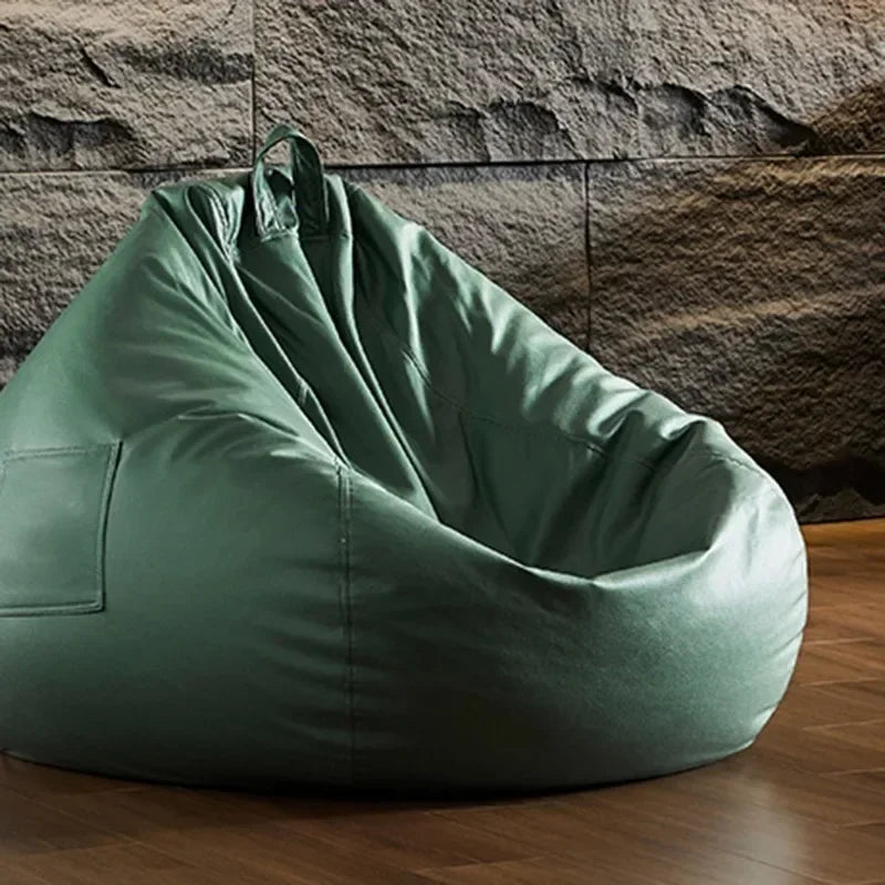 Luxury Italian Bean Bag Sofa - Comfortable Reclining Nordic Furniture for Living Room | Single Bean Bag Chair for Relaxing &amp; Sleeping Home &amp; Living Manwatstore