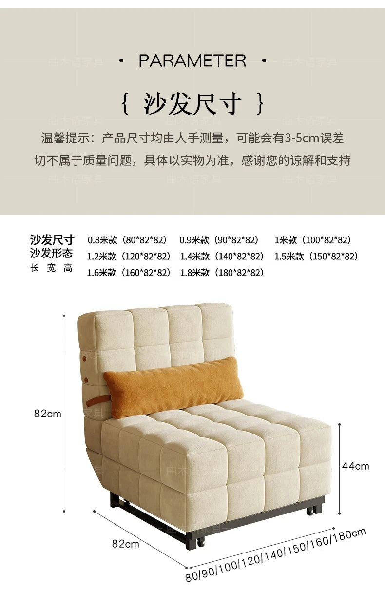 Luxury Italian-Style Foldable Sofa Bed – Made to Order Manwatstore