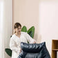 Luxury Leather Recliner Bean Bag Chair - Single Person Lazy Sofa for Living Room, Bedroom, or Balcony - Compact Lounger for Relaxing and Sleeping Manwatstore
