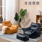 Luxury Leather Recliner Bean Bag Chair - Single Person Lazy Sofa for Living Room, Bedroom, or Balcony - Compact Lounger for Relaxing and Sleeping Manwatstore