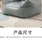 Luxury Leather Recliner Bean Bag Chair - Single Person Lazy Sofa for Living Room, Bedroom, or Balcony - Compact Lounger for Relaxing and Sleeping Manwatstore