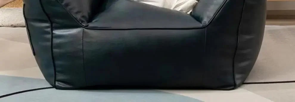 Luxury Leather Single-Person Bean Bag Sofa for Living Room, Bedroom, and Balcony – Comfortable Recliner &amp; Sleep Chair Bean Bag Chair Manwatstore