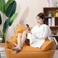 Luxury Leather Single-Person Bean Bag Sofa for Living Room, Bedroom, and Balcony – Comfortable Recliner & Sleep Chair Bean Bag Chair Manwatstore