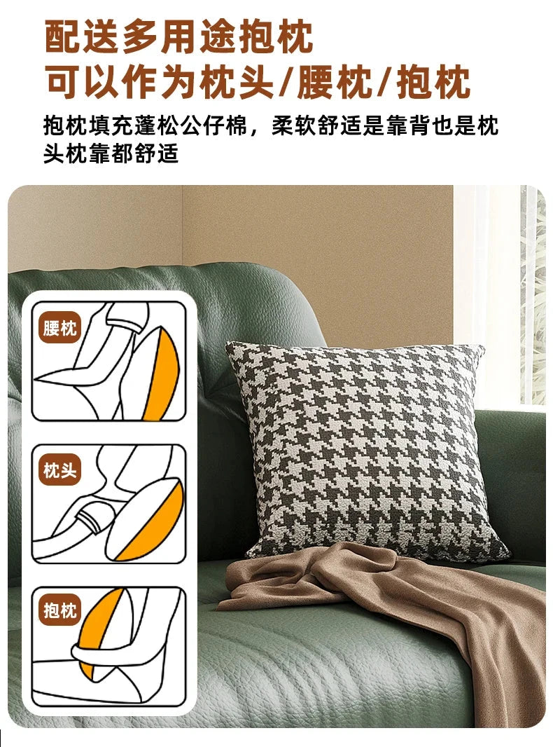 Luxury Leather Sofa Bed – Made-to-Order with Storage Manwatstore