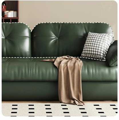 Luxury Leather Sofa Bed – Made-to-Order with Storage Manwatstore