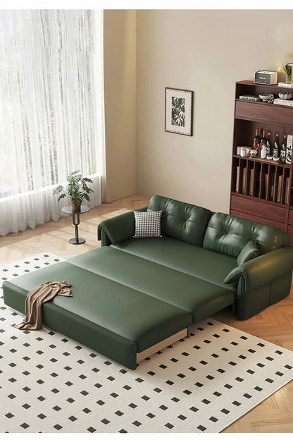 Luxury Leather Sofa Bed With Storage – Made-to-Order sofa bed Manwatstore