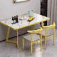 Luxury Modern Dining Table Rectangle Nordic Living Room Dining Table European Style Mesas De Comedor Garden Furniture Sets Manwatstore