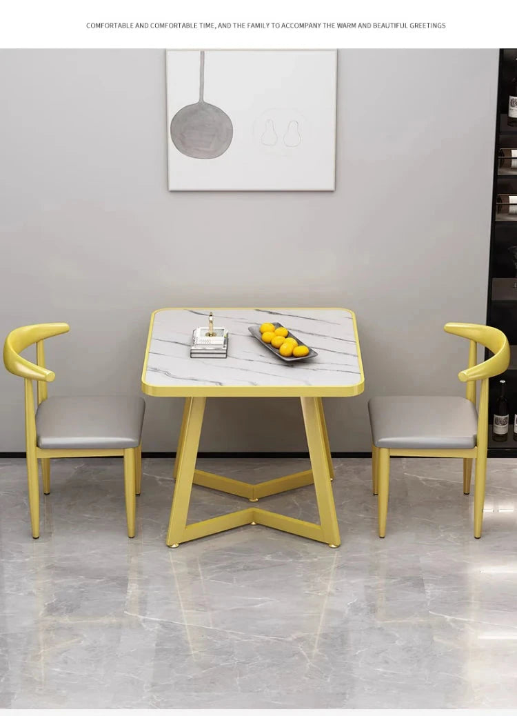 Luxury Modern Dining Table Rectangle Nordic Living Room Dining Table European Style Mesas De Comedor Garden Furniture Sets Manwatstore