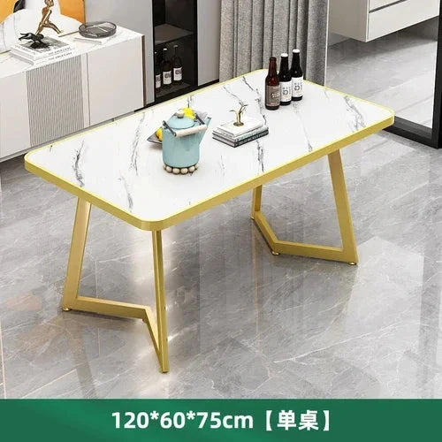 Luxury Modern Dining Table Rectangle Nordic Living Room Dining Table European Style Mesas De Comedor Garden Furniture Sets Manwatstore