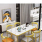 Luxury Modern Dining Table Rectangle Nordic Living Room Dining Table European Style Mesas De Comedor Garden Furniture Sets Manwatstore