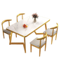 Luxury Modern Dining Table Rectangle Nordic Living Room Dining Table European Style Mesas De Comedor Garden Furniture Sets Manwatstore