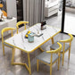 Luxury Modern Dining Table Rectangle Nordic Living Room Dining Table European Style Mesas De Comedor Garden Furniture Sets Manwatstore