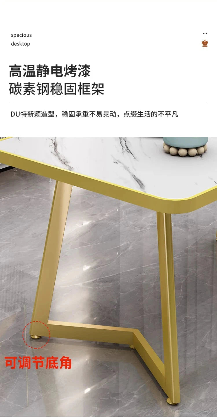 Luxury Modern Dining Table Rectangle Nordic Living Room Dining Table European Style Mesas De Comedor Garden Furniture Sets Manwatstore