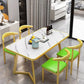 Luxury Modern Dining Table Rectangle Nordic Living Room Dining Table European Style Mesas De Comedor Garden Furniture Sets Manwatstore