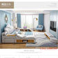 Luxury Smart Storage Bed with USB & Speakers Manwatstore