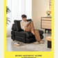 medieval folding sofa bed living room multi-functional dual-purpose single leather sofa bed Manwatstore