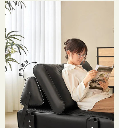 medieval folding sofa bed living room multi-functional dual-purpose single leather sofa bed Manwatstore