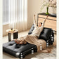 medieval folding sofa bed living room multi-functional dual-purpose single leather sofa bed Manwatstore