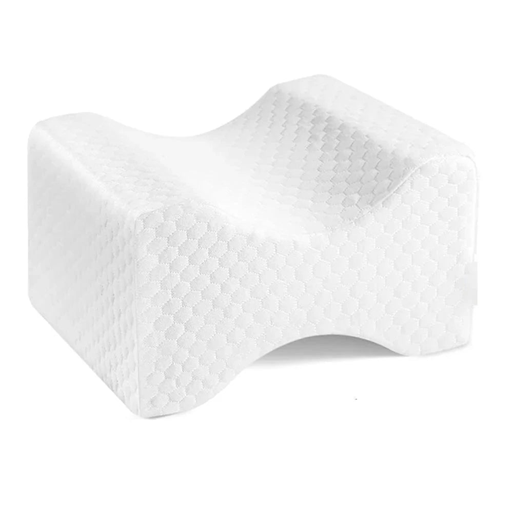 Memory Foam Knee &amp; Leg Pillow – Side Sleeping Support with Adjustable Strap Memory Foam Medicted Pillows Manwatstore