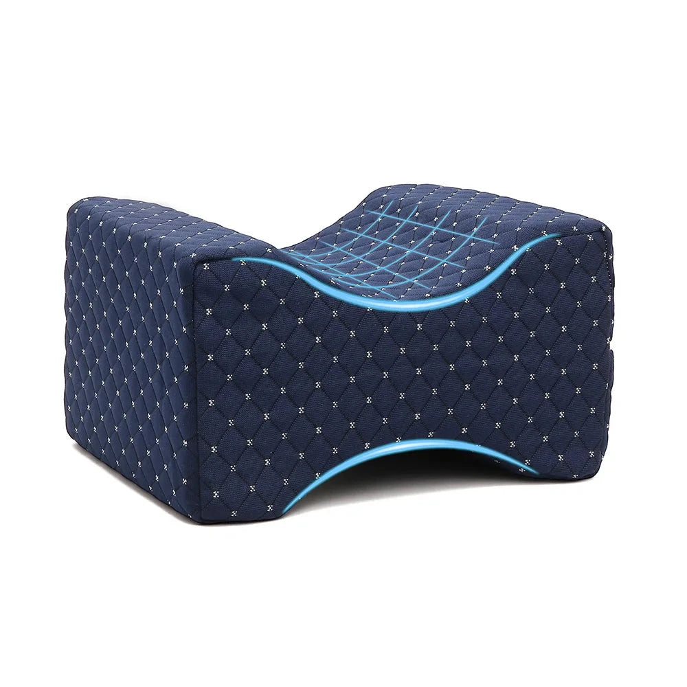 Memory Foam Knee & Leg Pillow – Side Sleeping Support with Adjustable Strap Memory Foam Medicted Pillows Manwatstore