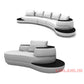 Milano Luxe Curved Leather Sectional Sofa Manwatstore