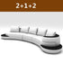 Milano Luxe Curved Leather Sectional Sofa Manwatstore