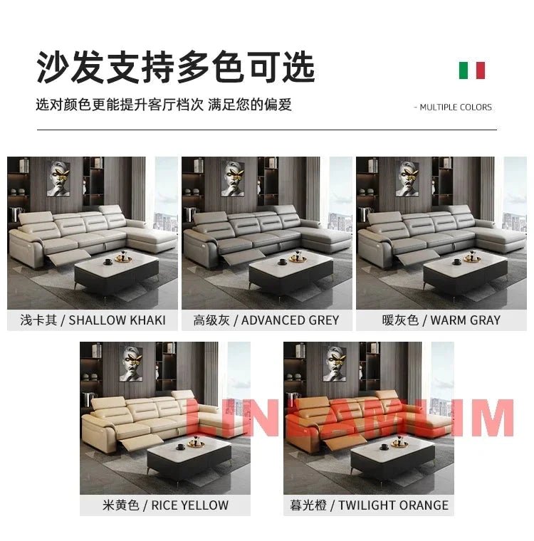 MINGDIBAO Multifunctional Convertible Sofa Bed With Eletric Recliner, Folding Sofa Cama With Power Reclining Seats &amp; Storage Box Manwatstore